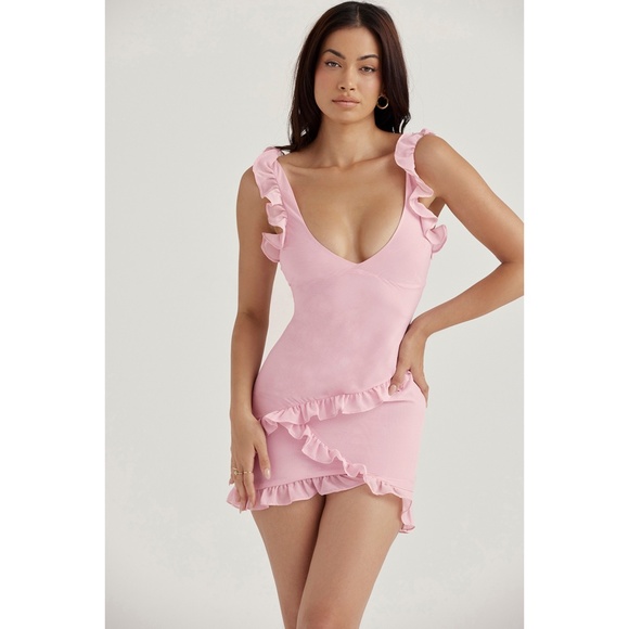 NEW House of CB Tania Dress Rosehill Pink Quartz Small - Picture 9 of 16